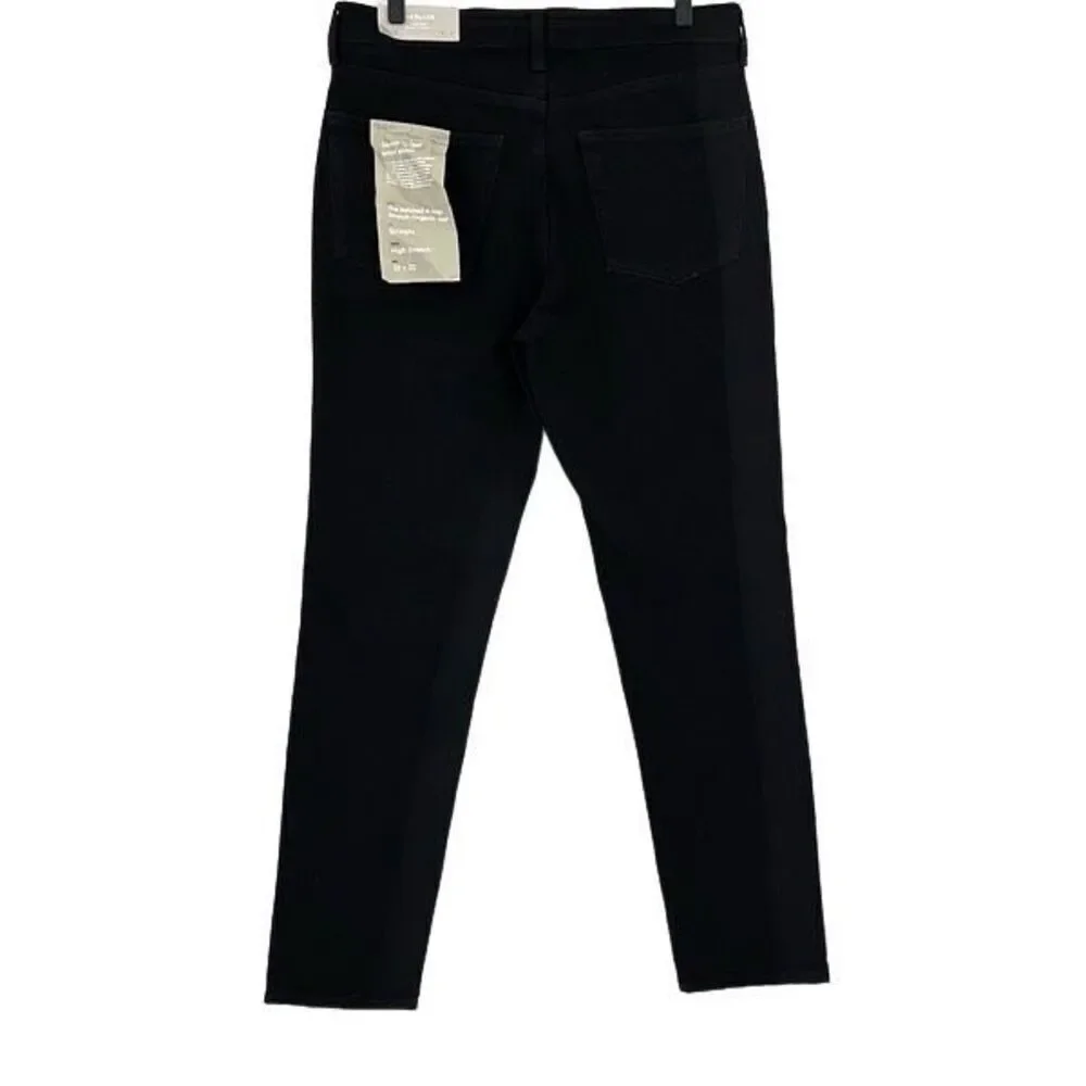 NWT Everlane Black The Relaxed 4-Way Stretch Organic Jean Uniform Size 32x32